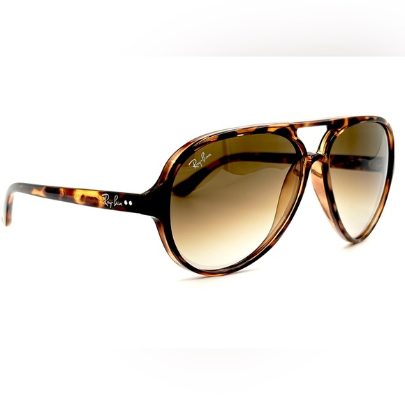 Ray-Ban Cat 5000 Aviator RB4125 Havana Gradient Brown 710/51 59-13-140 - Picture 11 of 14